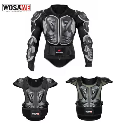 WOSAWE Adult Chest Protectors Motorcycle Bicycle Dirt Bike Protective Body Armor • $69.89