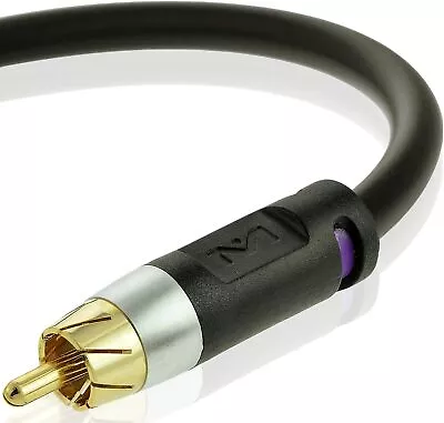 Mediabridge ULTRA Series Subwoofer Cable (15 Feet) - Dual Shielded With Black  • $28.17