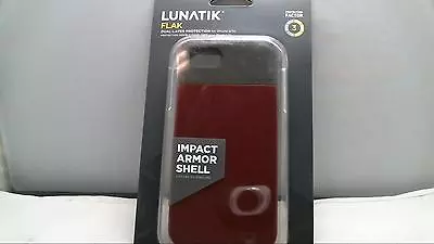 $5.99 • Buy Lunatik Flak Dual-Layer Protection Armor Shell For Iphone SE 5 5S Dark Raspberry