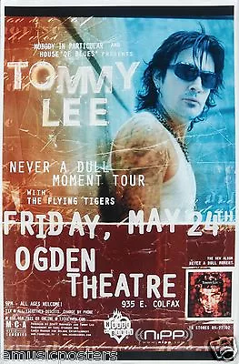 Tommy Lee 2003  Never A Dull Moment Tour  Denver Concert Poster - Motley Crue • $19.13