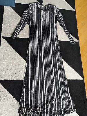 Marimekko Rare Maxi Striped Semi Transparent Groovy Dress L 42 • $33.33