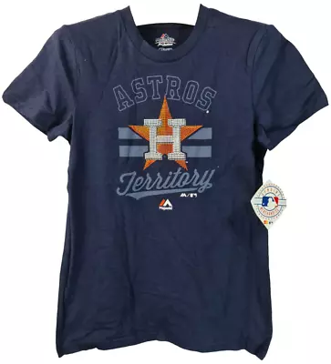 $21.36 • Buy Majestic Athletic Girls' Houston Astros Crushing It T-Shirt NAVY - LARGE (14)
