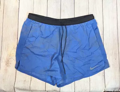 Nike Run Division Flash Running Shorts Blue Athletic Tie Waist Men's Size MED? • $16.99