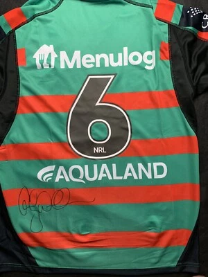 $350 • Buy Cody Walker Sydney Rabbitohs Signed 2023 Home Jersey** Photo Proof **