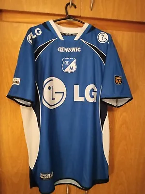  Vintage RINIC  Millonarios  FC  Home Jersey MATCH WORN MUSTANG CUP 19# MONTES • $120