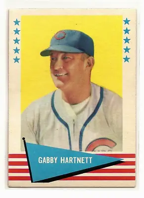 Gabby Hartnett 1961 Fleer #41 NM Centered Chicago Cubs HOF • $4.45