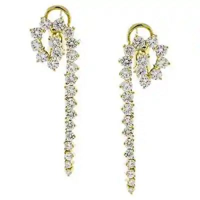 $6150 • Buy Jose Hess Diamond Spiral Drop Earrings