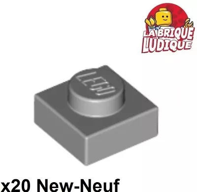 LEGO 20x Flat Plate 1x1 Grey/Light Bluish Gray 3024 New • $7.39