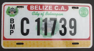 BELMOPAN BELIZE Expired 2010 Series Plexiglass License Plate - C-11739 • $44.99