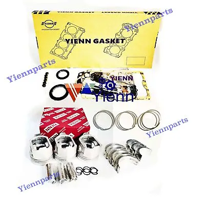 3JH4 3JH4E Overhaul Rebuild Kit For Yanmar Marine Engine Parts Piston Gasket Set • $395