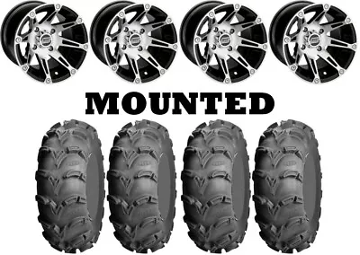 Kit 4 ITP Mud Lite XL Tires 27x9-12/27x10-12 On Moose 387X Machined Wheels H700 • $1234.74