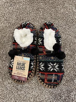 Muk Luks Slipper Women’s Size Large X-LARGE Ballerina Slippers - Sz L/XL ~ NWT • $16.99