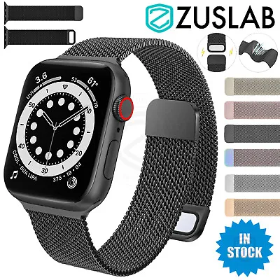 $9.95 • Buy For Apple Watch IWatch Band Series 8 7 SE 6 5 4 3 Magnetic Stainless Steel Strap