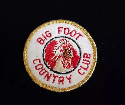 Vintage Big Foot Country Club Patch - Fontana Wi Lake Geneva - Rare Great Cond. • $15