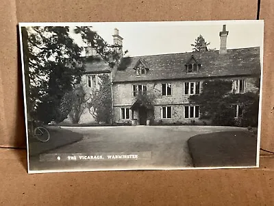 WARMINSTER The Vicarage  1930s  RPPC POSTCARD  4/3 • £4.95