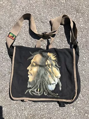 Vtg Bob Marley & Lion Black Laptop Bag • $25