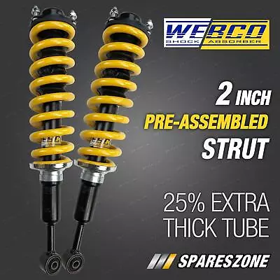 50mm Front Complete Strut Lift Kit King Spring For NISSAN NAVARA D40 05-15 • $479