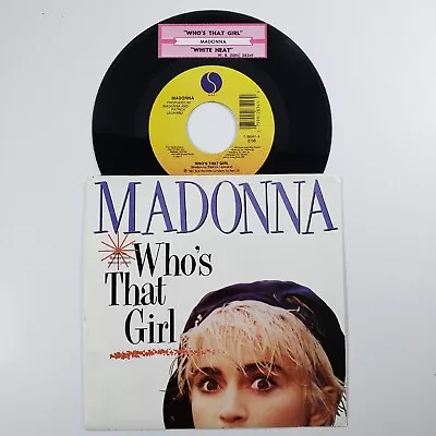 Madonna  Who's That Girl  45 Tested Vg+ Picture Sleeve Jukebox Title Strip  • $11.81