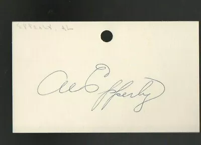 Al Epperly 3x5 Signed Auto Autographed Index Note Card Cubs • $3.99