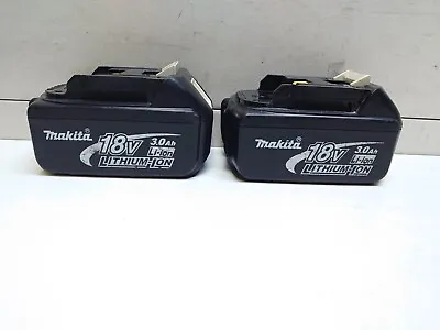 X2 Genuine Makita BL1830 18V Li-ion Batteries 3.0Ah • £56.99