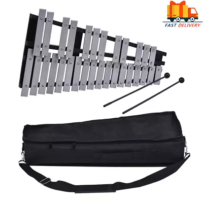 30 Note Glockenspiel Xylophone Percussion Instrument Wooden Frame With Bag Bars  • $115.66