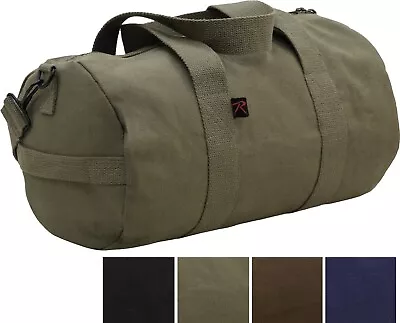 Heavyweight Cotton Canvas Duffle Bag Sports Gym Shoulder & Carry Bag 15 X8 X8  • $17.99