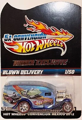 Blue Dinner Exlusive BLOWN DELIVERY Hot Wheels 2013 Mexico Convention 1/50 RARE! • $444.44