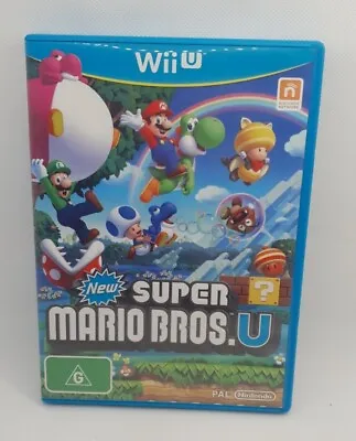 New Super Mario Bros. U (Nintendo Wii U 2012) Complete Free Postage • $28.95