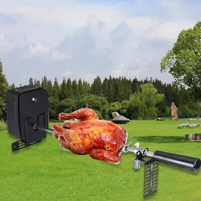 Electric BBQ Grill Spit Outdoor Grill Rotisserie Roaster Camping BBQ Motor Kit • $44.65