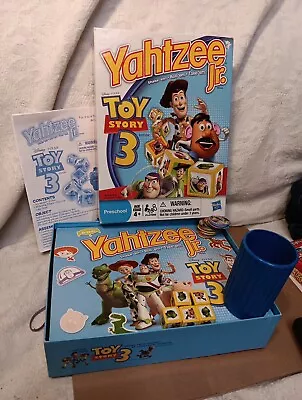 Yahtzee Jr Toy Story 3 COMPLETE Disney Pixar Parker Brothers 2009 Kids Game VG  • $11.50