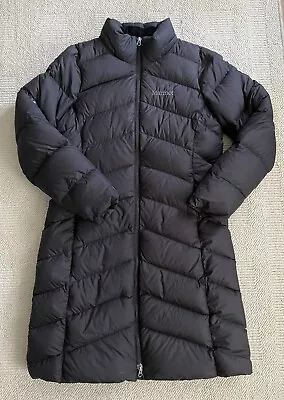 MARMOT 650 Fill Black Long Down Puffer Jacket Coat Size L - **READ • $40