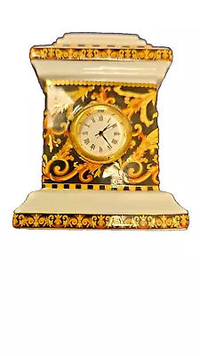 Gianni Versace Rosenthal Desk Barocco Table Clock • $299