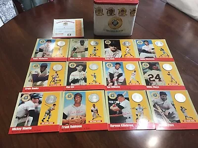 Legends Of Baseball 500 Home Run Club HOF (12) .999 Fine Silver Coin Set MLB FS • $390