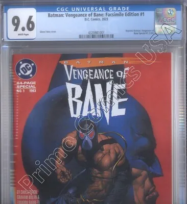 PRIMO:  BATMAN VENGEANCE OF BANE #1 Facsimile Edition DC Comics CGC 9.6 NM+ • $29.95