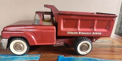 Vintage Structo Hydraulic Dumper Dump Truck - Red Diecast - Working Dumper • $49.99