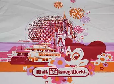 Walt Disney World 1985 Vintage Shopping Bag Epcot Center Mickey Mouse 14 X16  • $10