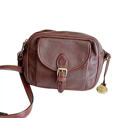 Vintage Timberland Womend Brown Leather Boho Crossbody Bag • $39