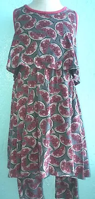Epic Threads Watermelon Dress Leggings Two Piece Set Gap Shirt 5 6 Small EUC • $7