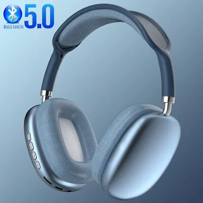 Wireless Bluetooth Headphones With Noise Cancelling Over-Ear Stereo Earphones AU • $23.89