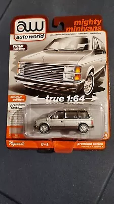 Auto World 2985 Plymouth Voyager Mighty Minivans Silver • $7