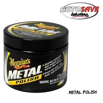 Meguiars Metal Polish Polishing Restoring Enhancing Uncoated Metals-G211606EU • $27.31