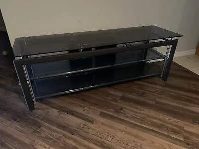 VIDEO BASE STAND TABLE TV ENTERTAINMENT CENTER GLASSWARE Living Room Furniture • $60