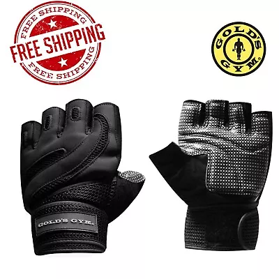 £23.83 • Buy *NEW* Gold's Gym Classic Weightlifting Wrist Wrap Gloves