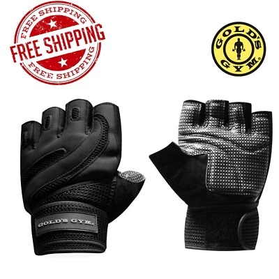 £23.83 • Buy *NEW* Gold's Gym Classic Weightlifting Wrist Wrap Gloves