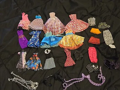 Monster High Doll Mixed Clothing Lot Dresses Skirts 25 Piece LOT  • $45