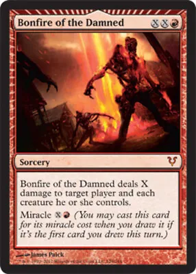 Bonfire Of The Damned - Foil Avacyn Restored Lightly Played English - MTG • $7.32