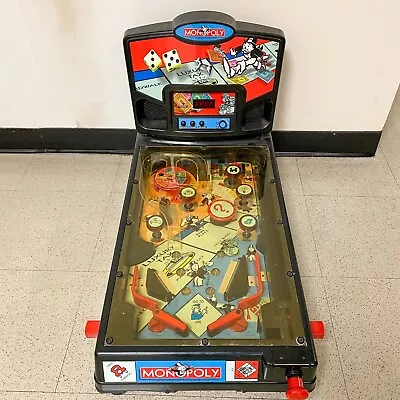 $165 • Buy Hasbro MONOPOLY Electric Pinball Machine 2000 W/O Legs AC/DC Plug TESTED-WORKS