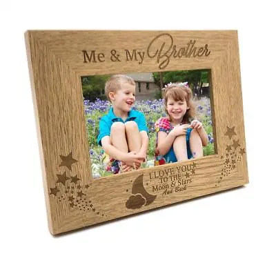 Me And My Brother Love You To The Moon Photo Frame Gift FW162 • £12.98