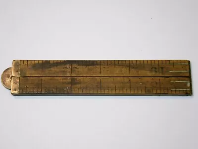Vintage  Boxwood/Brass  Rabone  24   Folding Ruler  No. 0608  Made In England • $24.99