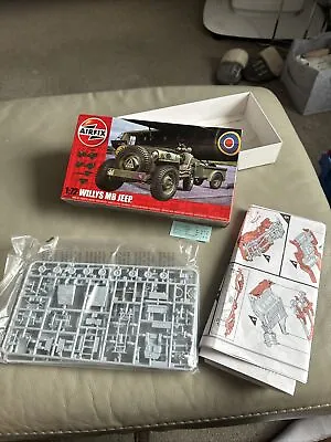 AIRFIX A02339 Willys British Airborne Jeep 1:72 Military Model Kit • £12.95